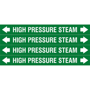 Brady ASMEPM-26X230MM-HIGH PRESSURE STEAM ASME - Pipemarkers - High ASMEPM-26X230MM-HIGH PRESSURE STEAM