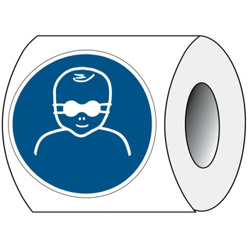 Brady PIC M025-DIA 025-PE-ROLL/1 ISO Safety Sign - Infants PIC M025-DIA 025-PE-ROLL/1