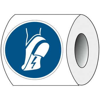 Brady PIC M032-DIA 050-PE-ROLL/1 ISO Safety Sign - Wear PIC M032-DIA 050-PE-ROLL/1
