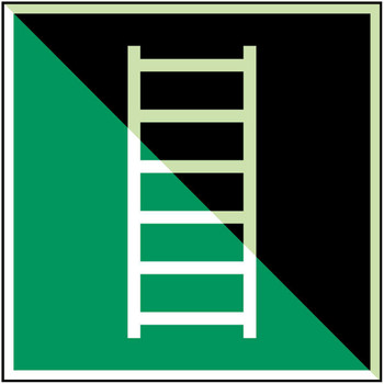 Brady E/E059/NT-PP-PHOLUMB-100X100/1-B Escape ladder - ISO 7010 E/E059/NT-PP-PHOLUMB-100X100/1-B