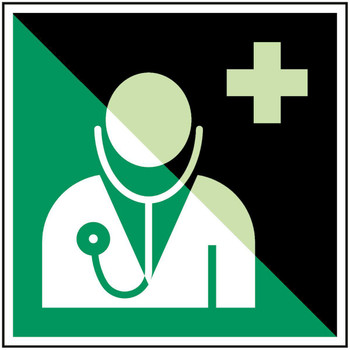 Brady E/E009/NT-SA-PHOLUMC-200X200/1-B Glow-in-the-dark safety sign E/E009/NT-SA-PHOLUMC-200X200/1-B