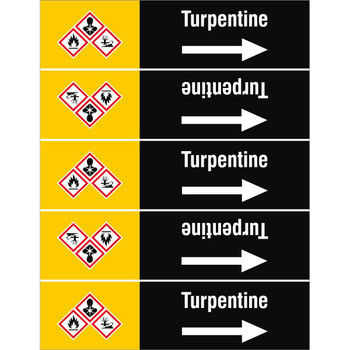 Brady ISO20560PM-135X175-TURPENTINE ISO 20560 Pipe Markers - ISO20560PM-135X175-TURPENTINE