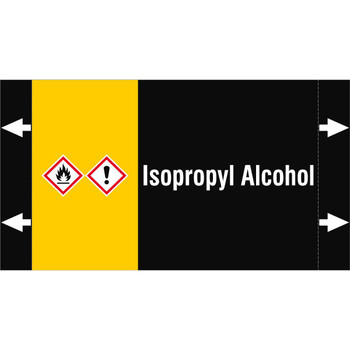 Brady ISO20560PM-165X90-ISOPROPYL ALCOHOL ISO 20560 Pipe Markers - ISO20560PM-165X90-ISOPROPYL ALCOHOL