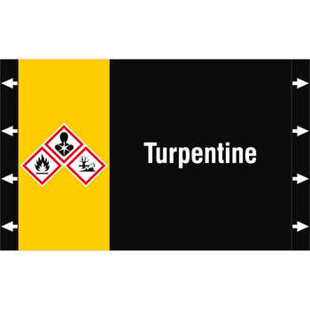 Brady ISO20560PM-340X210-TURPENTINE ISO 20560 Pipe Markers - ISO20560PM-340X210-TURPENTINE