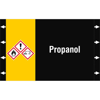 Brady ISO20560PM-340X210-PROPANOL ISO 20560 Pipe Markers - ISO20560PM-340X210-PROPANOL