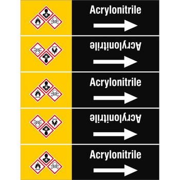 Brady ISO20560PM-135X175-ACRYLONITRILE ISO 20560 Pipe Markers - ISO20560PM-135X175-ACRYLONITRILE