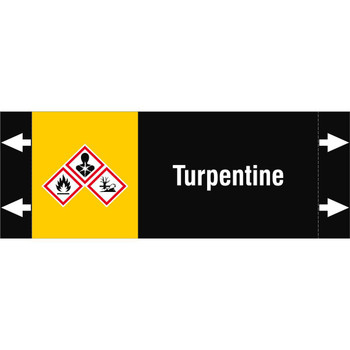 Brady ISO20560PM-165X60-TURPENTINE ISO 20560 Pipe Markers - ISO20560PM-165X60-TURPENTINE