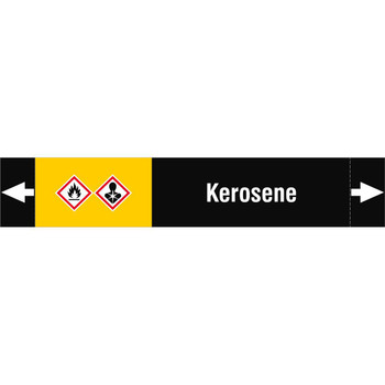 Brady ISO20560PM-165X30-KEROSENE ISO 20560 Pipe Markers - ISO20560PM-165X30-KEROSENE