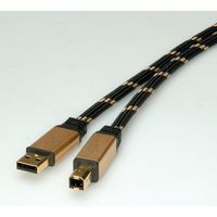 Roline 11.02.8805 Gold Usb 2.0 Cable. A - B. 11.02.8805