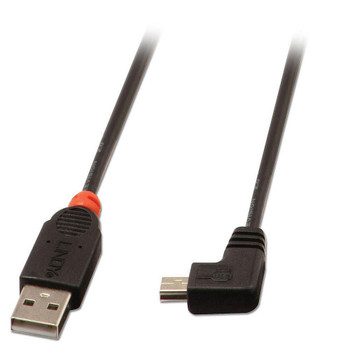 Lindy 31972 Usb2.0 A/Mini-B 90 Degree 2M 31972