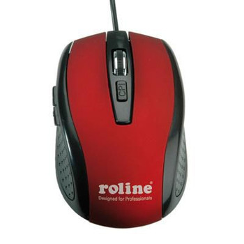 Roline 18.01.1082 Mouse. Optical. Usb Red/Black 18.01.1082