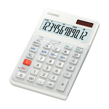 Casio JE-12E-WE Calculator Desktop Basic White JE-12E-WE