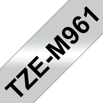 Brother TZEM961 Tape Black on Matt Silver 36mm TZEM961