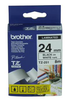 Brother TZ-251 P-Touch Tape Black On White TZ-251
