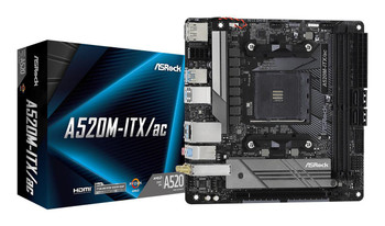 Asrock 90-MXBDG0-A0UAYZ A520M-Itx/Ac Socket Am4 Micro 90-MXBDG0-A0UAYZ