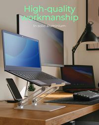ICY BOX IB-NH300 Notebook Stand Silver 43.2 Cm IB-NH300