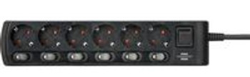 Brennenstuhl 1153110116 Power Extension 2 M 6 Ac 1153110116
