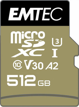 Emtec ECMSDM512GXC10SP Memory Card 512 Gb Microsdxc ECMSDM512GXC10SP