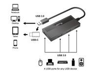 Equip 128956 4-Port Usb 3.0 Hub With Usb-C 128956