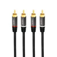 LogiLink CA1209 Audio Cable 10 M 2 X Rca Black CA1209