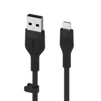Belkin CAA008BT2MBK Cbl Silicqe Usb-A Ltg 2M Noir CAA008BT2MBK