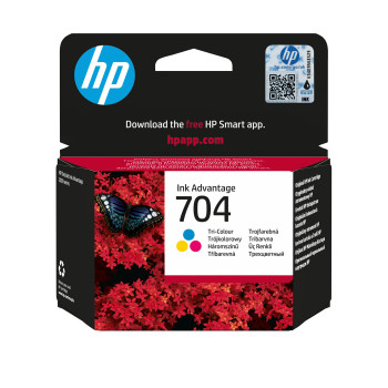 HP CN693AE 704 Tri-Color Original Ink CN693AE