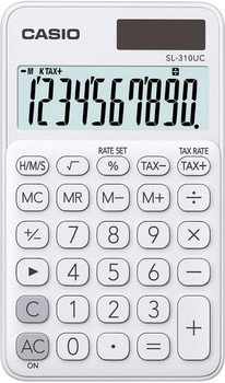 Casio SL-310UC-WE Calculator Pocket Basic White SL-310UC-WE