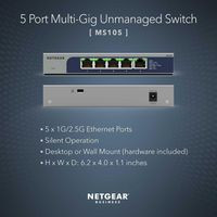 Netgear MS105-100EUS Network Switch Unmanaged 2.5G MS105-100EUS