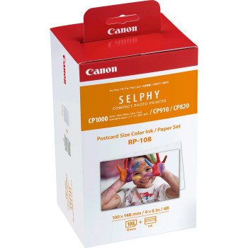 Canon 8568B001AA Rp-108 Colour Ink + 100 X 148 8568B001AA