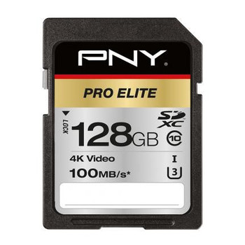 PNY P-SD128U3100PRO-GE Pro Elite 128 Gb Sdxc Uhs-I P-SD128U3100PRO-GE