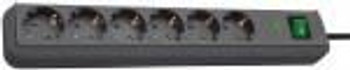 Brennenstuhl 1159710 Eco-Line Black 6 Ac OutletS 1159710