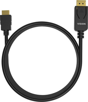 Vision TC 2MDPHDMI/BL Video Cable Adapter 2 M TC 2MDPHDMI/BL