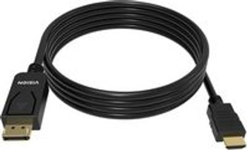 Vision TC 2MDPHDMI/BL Video Cable Adapter 2 M TC 2MDPHDMI/BL