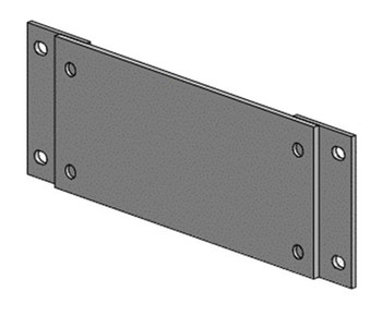 Ergonomic Solutions SPK510-02 Kiosk blanking plate -BLACK- SPK510-02