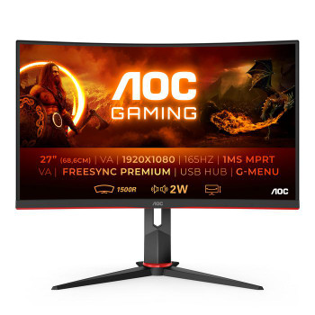AOC C27G2U/BK 27IN 1920X1080 16:9 1MS C27G2U/BK