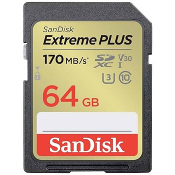 Sandisk Extreme Plus 64Gb Uhs-I U3 Class 10 Memory Card SDSDXW2-064G-GNCIN