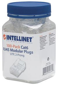 Intellinet 502344 100-Pack Cat6 RJ45 Modular 502344