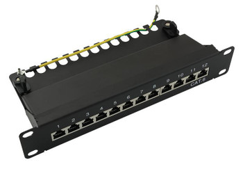 LogiLink NP0046 Patchpanel 12-Port RJ45 10" NP0046