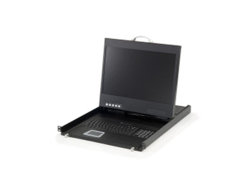LevelOne KVM-8901FR Widescr. LCD KVM Rack Console KVM-8901FR