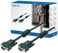 LogiLink CV0018 VGA Cable 2xSTblack 2x Ferrit CV0018