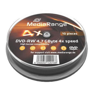 MediaRange MR450 DVD-RW Disc 4x 4.7GB 10 MR450