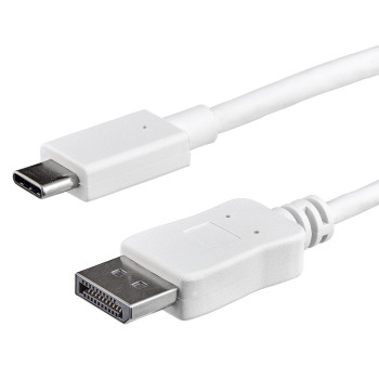 StarTech.com CDP2DPMM1MW 1M USB C TO DP CABLE - WHITE CDP2DPMM1MW