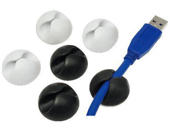 LogiLink KAB0009 Kabelhalterblack/wht KAB0009