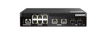 QNAP QSW-M2106PR-2S2T Half-width Rackmount 10GbE QSW-M2106PR-2S2T