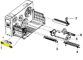 TSC SP-MH241-0029 PLATEN ROLLER ASSY for MH241 SP-MH241-0029