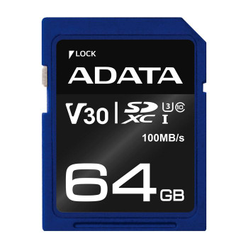 ADATA ASDX64GUI3V30S-R 64GB SDXC UHS-I U3 V30S ASDX64GUI3V30S-R