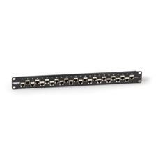 Black Box C6AFP70S-24 CAT6A 24 PORT FEEDTHRU PANEL C6AFP70S-24