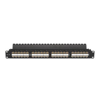 Black Box JPM810A-HD CAT5E FEED-THRU PANEL 1U HIGH JPM810A-HD