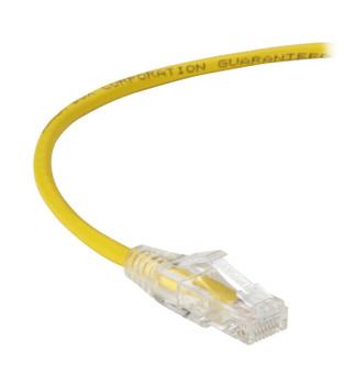 Black Box C6PC28-YL-02 SLIM-NET CAT6 PATCH CABLE C6PC28-YL-02