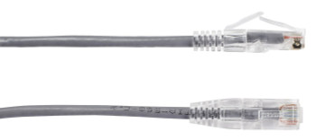 Black Box C6PC28-GY-04 SLIM-NET CAT6 PATCH CABLE C6PC28-GY-04